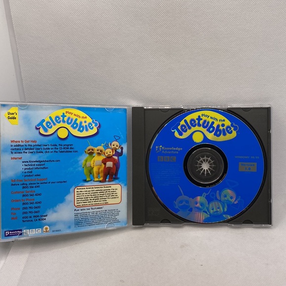Play With The Teletubbies Cd-Rom Tv Show Children’s Vintage Computer Game 1998 - Picture 7 of 10